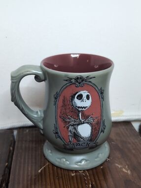 Disney Store Nightmare Before Christmas Jack Skellington Mug Vintage 90s